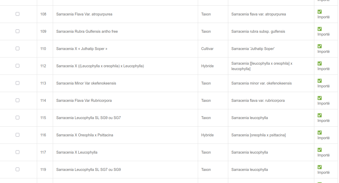 Preview of FleyeTrap grow list import